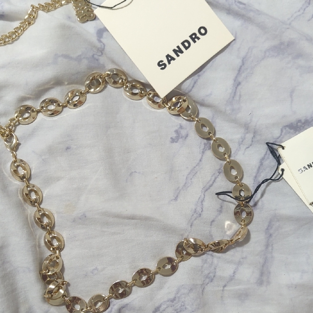 Sandro Gold Chain Belt